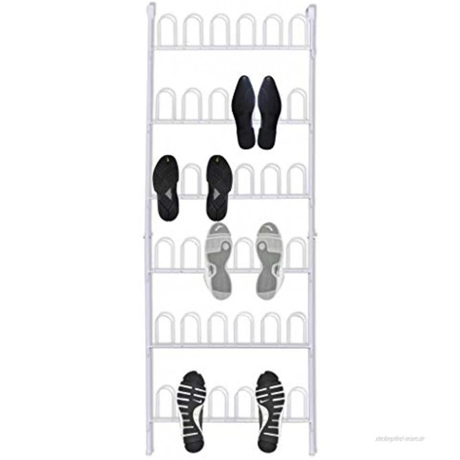 SOULONG Hängend Schuhregal Schuhorganizer Hängeorganizer Schuhschränke Praktisches Design Platzsparend für 18 Paar Schuhen Größe 56 x 157 cm L x H