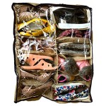 2x Schuhaufbewahrungstasche mit 12 Fächern | Unterbettkommode für Schuhe mit Durchsichtigem Deckel | Aufbewahrungskiste für Schuhaufbewahrung unter dem Bett Unterbettbox Kompakte Schuhbox Staubschutz