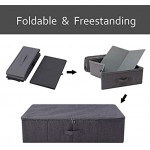 iwill CREATE PRO Unterbett-Bettwäsche-Set für Kleidung Bettdecken Schuhe Aufbewahrungsbox Würfelbox mit Reißverschluss Schwarz Grau