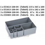 aidB NextGen Einsatzkasten 67 x 91 x 100 mm ideal als Einsatz für Schubladen und NextGen Euroboxen