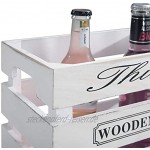 CARO-Möbel Holzkisten Chenoa Aufbewahrungskiste Holzbox 3er Set in weiß