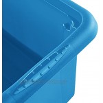 keeeper Aufbewahrungsbox mit Dreh- Stapelsystem 35 x 20,5 x 15 cm 7 l Emil Blau