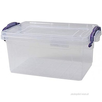 HRB Aufbewahrungsbox 1,75-22 L Lagerbox Box mit Deckel Stapelbox Lebensmittelecht 22 Liter 48,5x32x21 cm