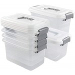 Lesbye 5 L Plastikboxen mit Deckel Multibox mit Deckel 6er Set