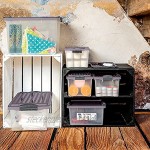 Rotho Compact Aufbewahrungsbox 13l mit Deckel Kunststoff PP BPA-frei Mauve transparent A4 13l 39,5 x 27,5 x 18 cm