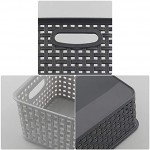 Leendines Kunststoffkorb für Küchenschrank 6 Packungen Aufbewahrungskörbe für Küchenschränke