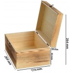 Aufbewahrung Holzbox mit Deckel B: 27 cm H: 11 cm Geflammt verschiedene Größen hochwertiges Holz Aufbewahrungsbox Holz-Schatulle Schatzkiste Sortierbox Holzboxen Dekoration 04