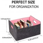 Aufbewahrungsbox für Schublade-JanTeelGO Faltbare Aufbewahrungsbox Organizer mit Tragegriffen Vielseitige Schubladen Organizer für Schlaf- und Kinderzimmer -1 Packung Rosa