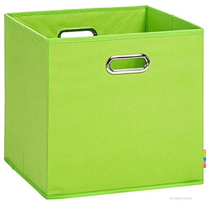H&S Aufbewahrungsbox LEA Faltbox Korb 33x33x33 cm Apfelgrün