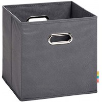 H&S Aufbewahrungsbox MIA Faltbox Korb 28x28x28 cm Anthrazit