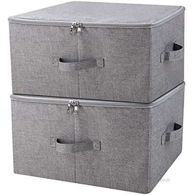 iwill CREATE PRO Aufbewahrungsbehälter Gestapelte Aufbewahrungsbox mit Deckel Garderobenschublade dunkelgrau 2 Stk
