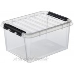 Orthex 35100703 3er-Set Clipbox Smart Store Classic 31 32 Liter transparent