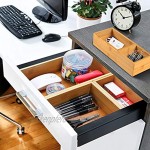 Pipishell Schubladen-Organizer-Set 5-teilig Mehrzweck-Aufbewahrungsbox-Set verschiedene Größen Junk-Schubladen-Organizer für Büro Zuhause Küche Schlafzimmer Badezimmer