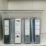 Rotho Compact Aufbewahrungsbox 70l mit Deckel und Rollen Kunststoff PP BPA-frei blau transparent A3 70l 57,0 x 39,5 x 43,5 cm