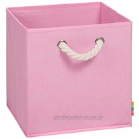 Storanda | Aufbewahrungsbox LEO | Faltbox | Korb | 30x30x30 cm | Rosa