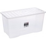 Wham 11500 Storage Solution PP 79,5 x 39,5 x 40 cm transparent Aufbewahrungsboxen 5x39,5x40 cm