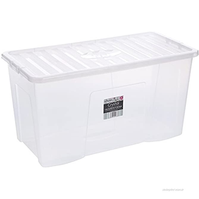 Wham 11500 Storage Solution PP 79,5 x 39,5 x 40 cm transparent Aufbewahrungsboxen 5x39,5x40 cm