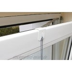 10x Fensterhaken Dekohaken Fensterclip für Fensterdekoration Weiß 17-20mm