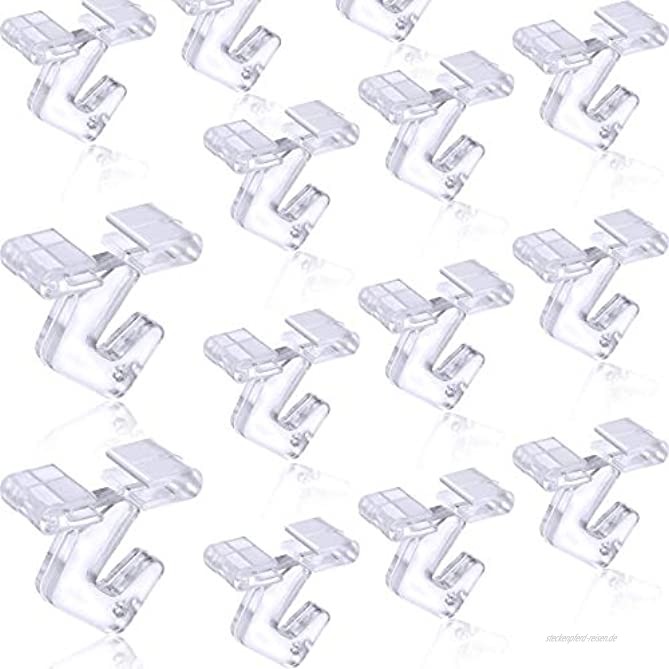 25 Stück transparente Kunststoff-Deckenhaken aus Polykarbonat Deckenhaken für hängende Decken Haken zum Aufhängen von Pflanzen Büroschildern Dekorationen