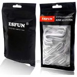 ESFUN robuste S-Haken 7,6 cm S-Form für Küchenutensilien Töpfe Utensilien Kleidung Taschen Handtücher Pflanzen 24 Stück