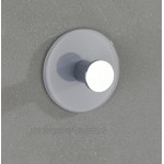 WENKO Wandhaken Tamo Grau Handtuch-Haken Kleiderhaken selbstklebend Acryl 6 x 3 x 6 cm Grau