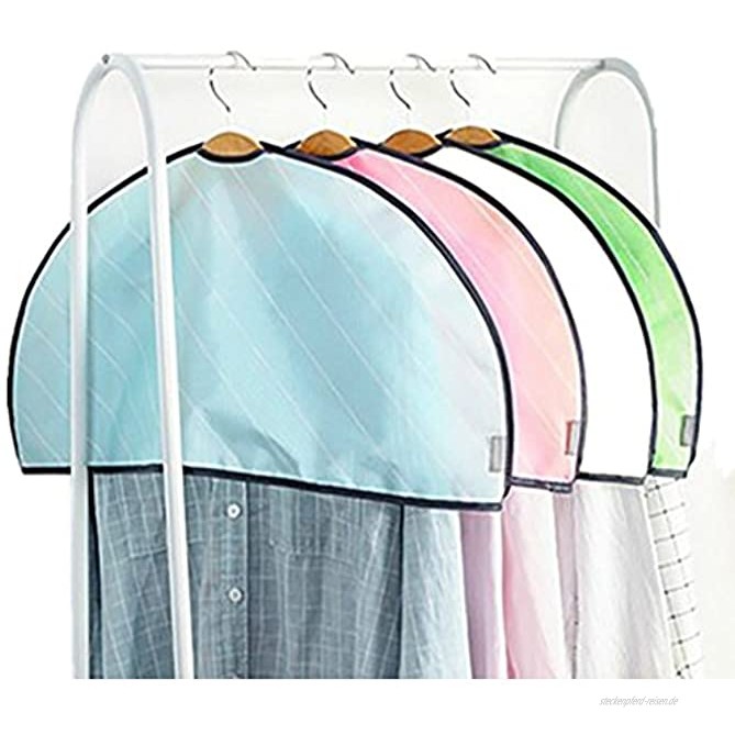 Cosanter 4 × Anzug Kleid Halbe Kleidung Kleidersack Kleiderhülle Staubschutz Staubfrei Kleidung Nahtlose Aufhänger Cover Staubbeutel
