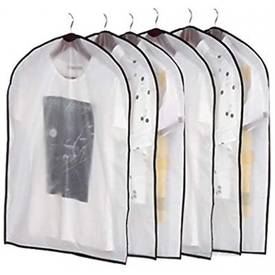 gfdfrg Kleidungsstückbezüge Kleidersack Kleiderstaubbezug Waschbare transparente PEVA-Kleidersäcke 6-TLG. Kein Reißverschluss