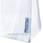 Hangerworld 10 Kleidersäcke in Weiß 183x66x20 cm für Hochzeitskleider Brautkleider Abendkleider Atmungsaktive Kleiderhülle mit Blumen-Prägung