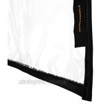 Hangerworld 10 Wasserabweisende Schulterabdeckungen Transparent mit Schwarzem Saum Kurze Größe