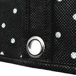 Hangerworld 5 Atmungsaktive Kleidersäcke 100cm Schwarz Weiß Gepunktet Kleiderschutzhüllen