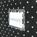 Hangerworld 5 Atmungsaktive Kleidersäcke 100cm Schwarz Weiß Gepunktet Kleiderschutzhüllen