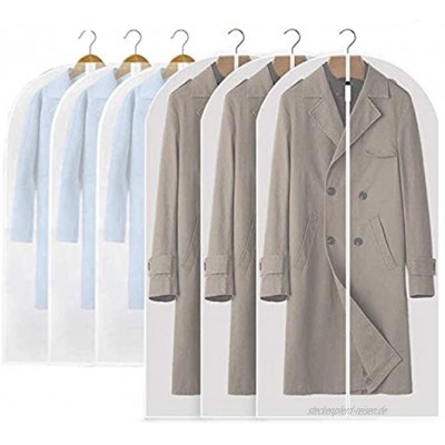 Haoranjia 6 Stück Transparente Kleidersack Kleiderhüllen Abdeckung mit Reißverschluss insektensichere und Winddichte Manteltasche mit Reißverschluss 3 Stück M + 3 Stück L