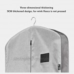 HQAA Mottenfeste Kleidersäcke Atmungsaktiver Kleiderbügel Mit Durchgehendem Reißverschluss Leichtgewicht Für Langes Kleid Mantel Anzug Und PulloverSize:B-58 × 9 × 90