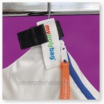 Kleidersack 10er Pack Kleiderschutzhüllen Kleiderschutzcapes Smart Capes mypolybag Set bestehend aus 5 blauen Capes und 5 weißen Capes.