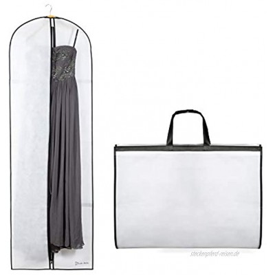 Luk-Aves® Atmungsaktiver Kleidersack 180 cm für Brautkleider Abendkleider oder Lange Mäntel