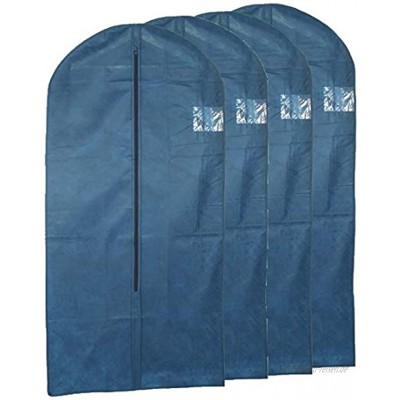 marion10020 Kleidersäcke Kleidersack Kleiderhüllen Kleider-Sack Schutzhülle Kleiderschutzhüllen mit Reißverschluss und Sichtfenster 4er-Set