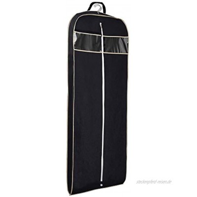Misslo Kleidersack mit transparenter Tasche für Anzug 152,4 cm Schwarz Schwarz  152,4 cm