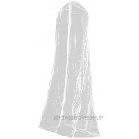 PRETYZOOM Kleidersack Lang Für Brautkleid Hochzeitskleider Langes Kleid Große Kleidersack Abdeckung 1,8M Staubschutzhülle Transparent Kleiderschrank Kleidung Aufbewahrungssack