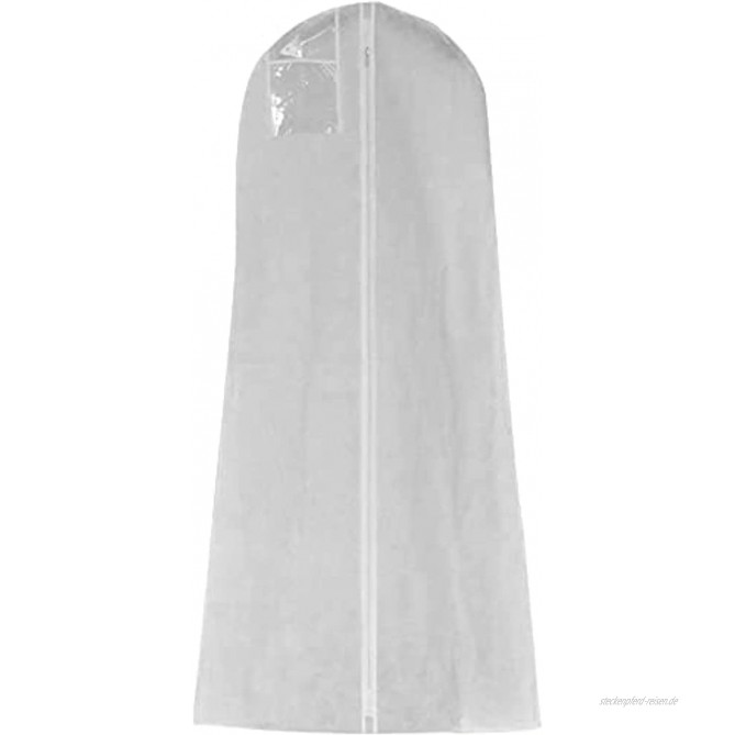 PWMAO Atmungsaktiver Kleidersack Schutzhülle-Staubdichte Abdeckungen Aufbewahrungstasche -für Brautkleider Abendkleider Anzüge Mäntel Anti-Staub Hochzeitskleid Kleidersack L180cm
