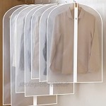 SweetWU Kleidersack – 12 Stück Kleidersäcke zum Aufhängen leicht durchsichtig Kleiderabdeckung mit durchgehendem Reißverschluss Anzugtasche für Schrankaufbewahrung Zuhause Reisen