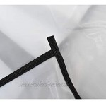 Tianher Kleidersack 5Stücke waschbar klar Kleiderhülle Anzughülle Kleidersäcke mit Reißverschluss+1Stücke Hängende Unterwäsche Aufbewahrungstasche für Kleid und Anzug Mäntel