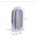 Tina Kleidersack waschbar transparent PEVA zum Aufhängen Staubschutz rahmenlos 60 x 58 x 110 cm 2 Stück