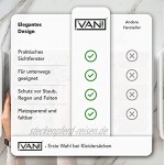 Vani Kleidersack Set 4X Kleider-Beutel zur Organisation & Aufbewahrung von Anzug Jacke Abendkleid Hemd UVM. 100 cm Kleider-Hüllen 4er Pack