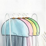Vikenner Kleidersäcke Kleiderhüllen Hängend Staubdichte Kleiderhüllen Mottenfeste Manteltasche mit Durchscheinend Wasserdicht Anti-Milben Atmungsaktiver 6Stück Halbe Packung Zufällige Farbe