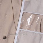 Zilink Kleidersäcke zur Aufbewahrung 182,9 cm mit transparentem Fenster und 7,6 cm Zwickel staubfrei für lange Abendkleider Pelzmantel lange Kleiderschränke