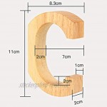 SANON C-Förmige Holzhaken für Wandkleber Wandhaken Kleiderbügel Huthaken für Wand für Flur Wohnzimmer 11 * 2 * 8. 3 cm 4. 33 * 0. 79 * 3. 27