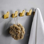 ZJ Hook Up Punch Einzelhaken Kleiderhaken Kleidung Handtuchhaken Wandbehang Kupfer Brushed Goldene Garderobe Kleiderhaken Huthaken Color : 1