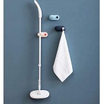 ZJ Hook Up Punch Toilette Mop Haken Broom Befestigungsclip Strong Viscose Wand-Mop Hanger Huthaken Color : C