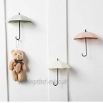ZJ Hook Up Regenschirm Kleine Kleber-Haken-Nagel freie Tür hinter Key Frame Küche Badezimmer Dekoration Nahtlose Kleber Haken Huthaken Color : A