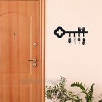 Dekorativer Schlüsselhalter aus Eisen Wandmontage 27,9 cm mit 4 Schlüsselhaken Organizer für Auto- oder Hausschlüssel Schlüsselbrett mit Schrauben und Dübeln ein schönes Schloss